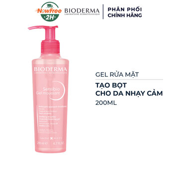 Gel Rửa Mặt Bioderma Tạo Bọt Cho Da Nhạy Cảm 200ml
