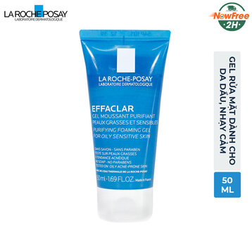 [Mini] Gel Rửa Mặt La Roche-Posay Dành Cho Da Dầu, Nhạy Cảm 50ml