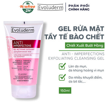 Gel Rửa Mặt Tẩy Tế Bào Chết Evoluderm Bưởi Hồng 150ml