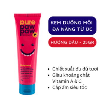 Dưỡng Môi Đa Năng Pure Paw Paw Từ Đu Đủ Hương Dâu 25g