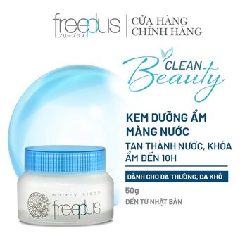 Kem Dưỡng Ẩm Freeplus Màng Nước Mỏng Nhẹ Tươi Mát 50g