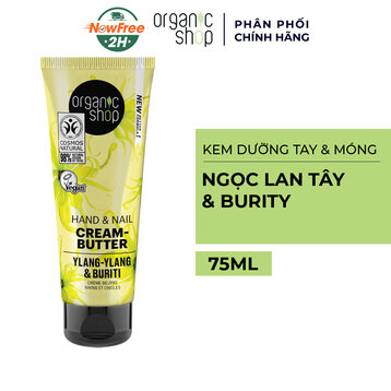 Kem Dưỡng Tay &amp; Móng Organic Shop Ngọc Lan Tây, Burity 75ml