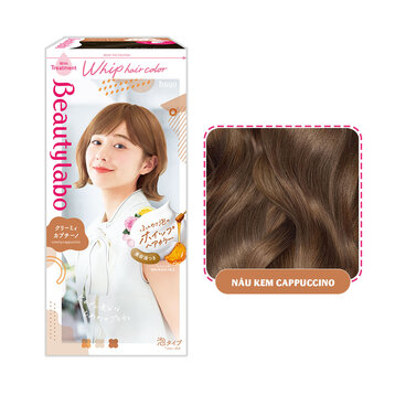 Thuốc Nhuộm Tóc Beautylabo Dạng Bọt Nâu Kem Cappuccino 125ml