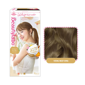 Thuốc Nhuộm Tóc Beautylabo Dạng Bọt Vàng Mật Ong 125ml