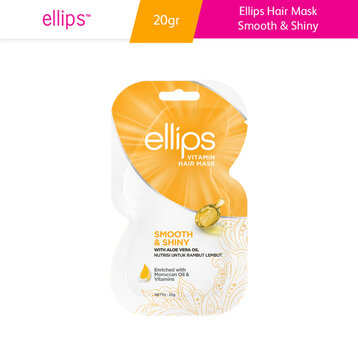 Kem Ủ Tóc Ellips Dưỡng Tóc Óng Mượt Smooth &amp; Shiny 20g