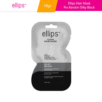 Kem Ủ Tóc Ellips Keratin Dưỡng Tóc Đen Mượt 18g