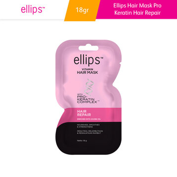 Kem Ủ Tóc Ellips Keratin Hỗ Trợ Phục Hồi Hư Tổn 18g