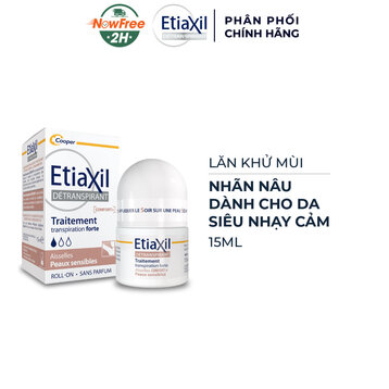 Lăn Khử Mùi EtiaXil Nhãn Nâu Cho Da Siêu Nhạy Cảm 15ml