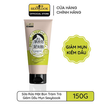 Mặt Nạ Bùn &amp; Sữa Rửa Mặt Sexylook Kiềm Dầu Giảm Mụn 150g