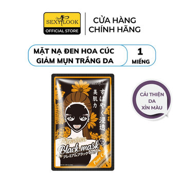 Mặt Nạ Đen Sexylook Hoa Cúc Giảm Mụn Sáng Da 28ml