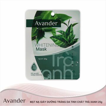 Mặt Nạ Avander Chiết Xuất Trà Xanh Dưỡng Sáng Da 25g