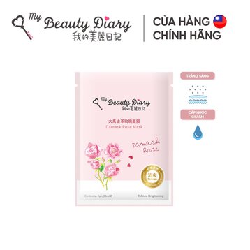 Mặt Nạ My Beauty Diary Hoa Hồng Dưỡng Ẩm &amp; Sáng Da 23ml