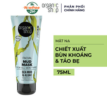 Mặt Nạ Organic Shop Chiết Xuất Từ Bùn Khoáng Và Tảo Bẹ 75ml