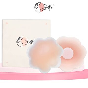 Miếng Dán Ngực Sbeauty Silicon Mỏng Nhẹ Có Keo 1 Cặp