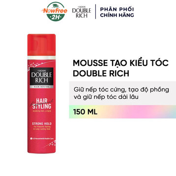 Mousse Tạo Kiểu Tóc Double Rich Giữ Nếp Mạnh 150ml