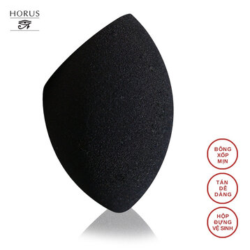 Mút Trang Điểm Horus 3D Beauty Sponge Vát Chéo Màu Đen