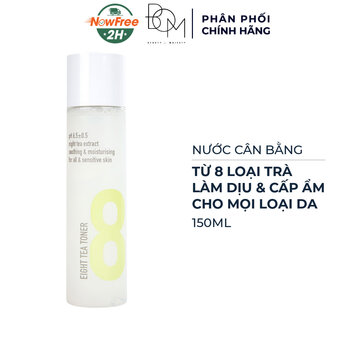Nước Cân Bằng B.O.M Từ 8 Loại Trà Làm Dịu &amp; Cấp Ẩm Da 150ml