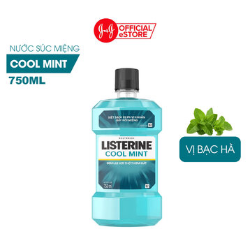 Nước Súc Miệng Listerine Hơi Thở Thơm Mát 750ml