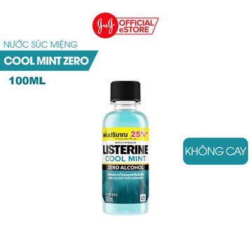 Nước Súc Miệng Listerine Hơi Thở Thơm Mát Không Cay 100ml