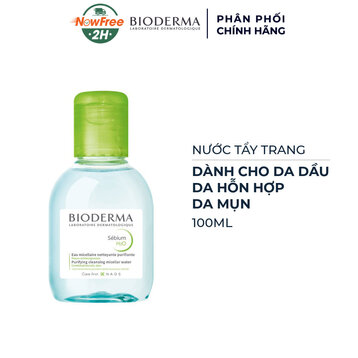 Nước Tẩy Trang Bioderma Dành Cho Da Dầu &amp; Hỗn Hợp 100ml