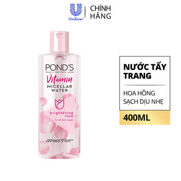Nước Tẩy Trang Pond's Vitamin Và Hoa Hồng Sáng Da 400ml