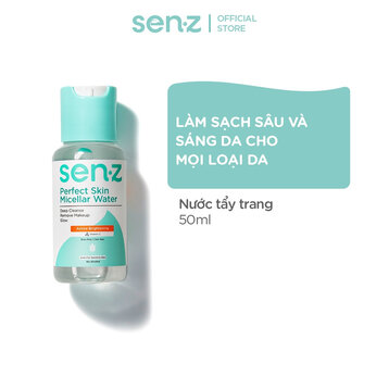 Nước Tẩy Trang Senz Chiết Xuất Cám Gạo Dưỡng Sáng Da 50ml