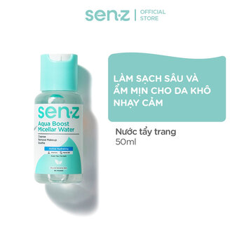 Nước Tẩy Trang Senz Chiết Xuất Trà Xanh Cấp Ẩm Sâu 50ml