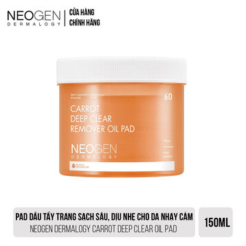 Pad Dầu Tẩy Trang Neogen Dermalogy Cà Rốt 60 Miếng