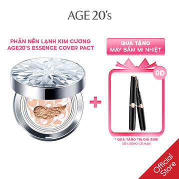 Phấn Nền Lạnh AGE 20's Kim Cương Trắng Bạc No.21 12.5g + Tặng Máy Bấm Mi Nhiệt