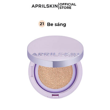 Phấn Nước Aprilskin Siêu Mỏng Nhẹ Màu 21 Be Sáng 15g