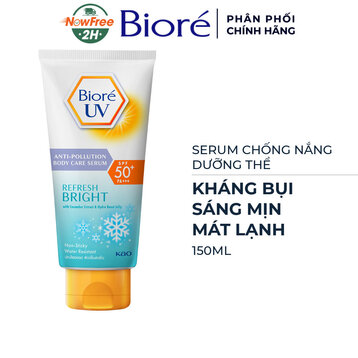 Serum Chống Nắng Dưỡng Thể Bioré Sáng Mịn Mát Lạnh 150ml
