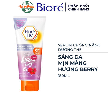 Serum Chống Nắng Dưỡng Thể Bioré Sáng Da Hương Quả Mọng 150ml