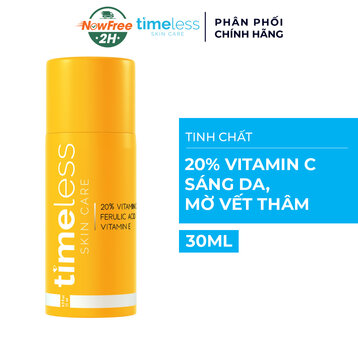 Serum Timeless 20% Vitamin C Sáng Da, Mờ Vết Thâm 30ml