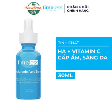 Serum Timeless HA + Vitamin C Cấp Ẩm, Làm Sáng Da 30ml