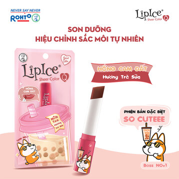 Son Dưỡng LipIce Hương Trà Sữa, Màu Hồng Cam Đất 2.4g