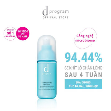 Sữa Dưỡng d program Cho Da Dầu, Hỗn Hợp 100ml