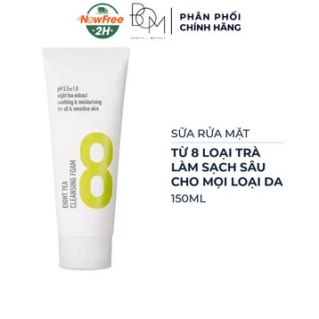 Sữa Rửa Mặt B.O.M Từ 8 Loại Trà Làm Sạch Sâu Da 150ml
