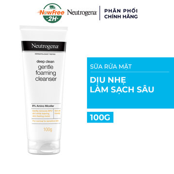 Sữa Rửa Mặt Neutrogena Dịu Nhẹ Làm Sạch Sâu 100g