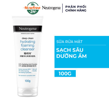 Sữa Rửa Mặt Neutrogena Sạch Sâu Dưỡng Ẩm 100g