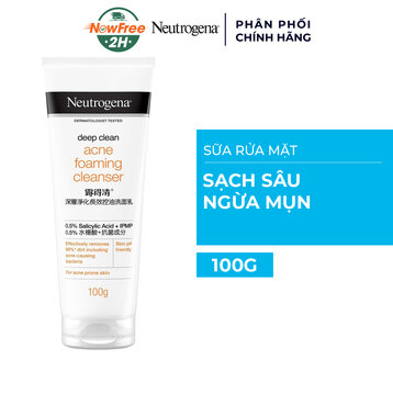 Sữa Rửa Mặt Neutrogena Sạch Sâu Ngừa Mụn 100g