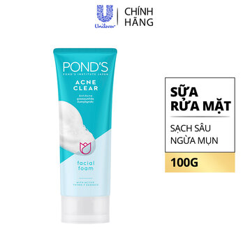 Sữa Rửa Mặt Pond's Sạch Sâu Ngừa Mụn 100g