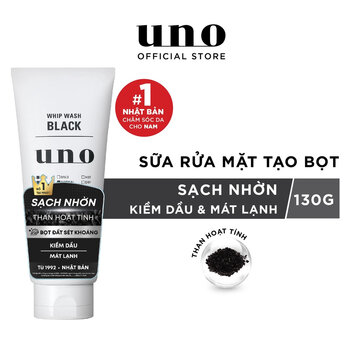 Sữa Rửa Mặt Cho Nam Uno Tạo Bọt Sạch Nhờn Cho Da Dầu 130g