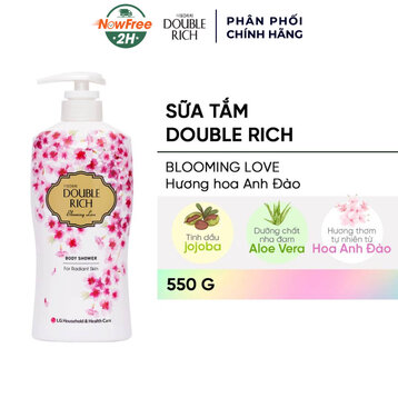 Sữa Tắm Double Rich Blooming Love Hương Hoa Anh Đào 550g