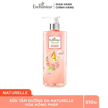 Sữa Tắm Enchanteur Dưỡng Da Thiên Nhiên Hoa Hồng 510g