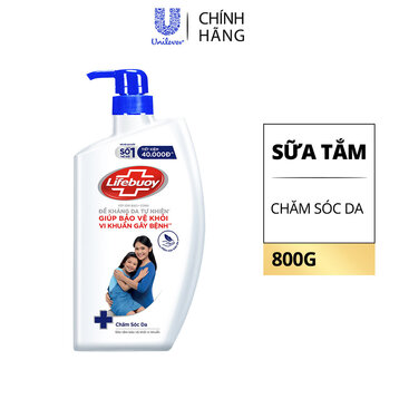 Sữa Tắm Lifebuoy Chăm Sóc Da Bảo Vệ Khỏi Vi Khuẩn 800g (Mới)