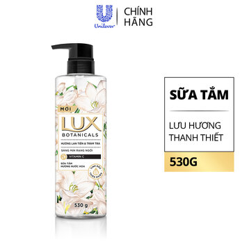 Sữa Tắm Lux Botanicals Hương Lan Tiên &amp; Tràm Trà 530g