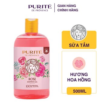 Sữa Tắm Purité Dưỡng Da Mềm Mịn Hương Hoa Hồng 500ml