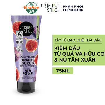 Tẩy Tế Bào Chết Da Đầu Organic Shop Kiềm Dầu 75ml