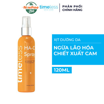 Xịt Dưỡng Da Timeless Ngừa Lão Hóa Chiết Xuất Cam 120ml