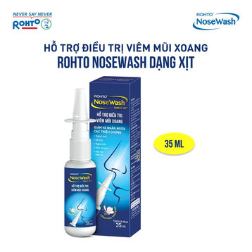 Xịt Hỗ Trợ Viêm Mũi Xoang Rohto NoseWash 35ml